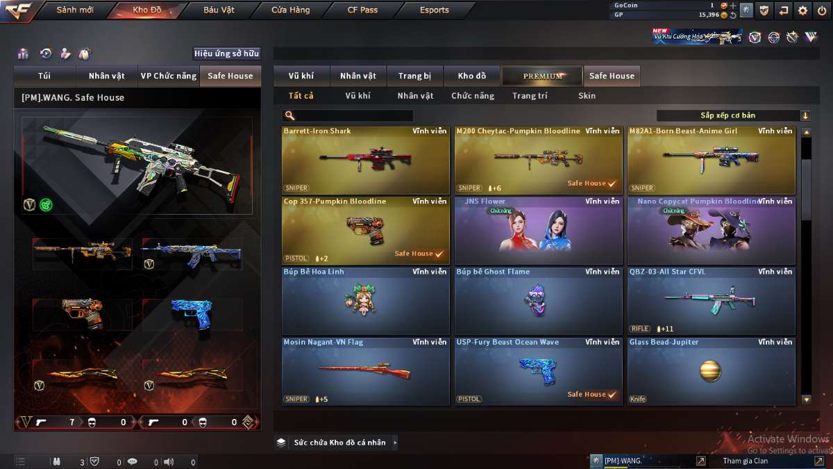 shop acc cf uy tin gia re